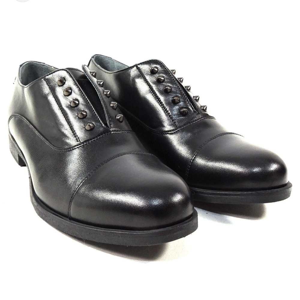 ANN TUIL Women’s Black Stud-Accent Ankle Shoes for Women NWT